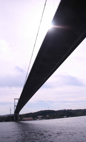 Istanbul 2nd bridge and the Sun
